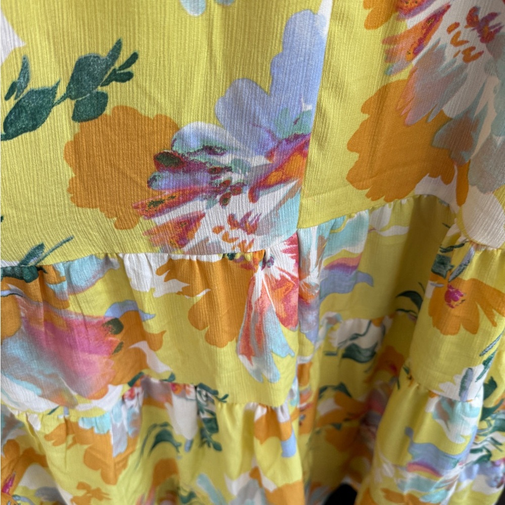 Easel PRINTED BLINK TIERED MAXI DRESS NWT - Picture 8 of 9